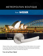 Thumbnail for Literature PDF Weiser Metropolitan Boutique Sell Sheet Sydney